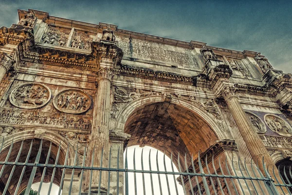 Imposing Walls Roman Triumphal Arch Stock Image