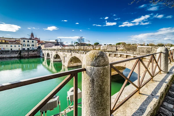 Pont Tibère Rimini Une Des Structures Architecturales Les Solides Construites — Photo