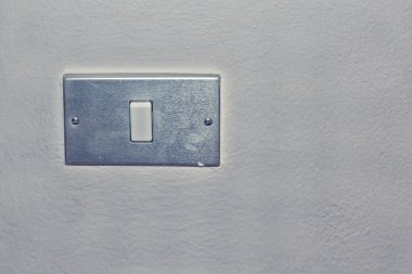 eski vintage ışık anahtarı plaka