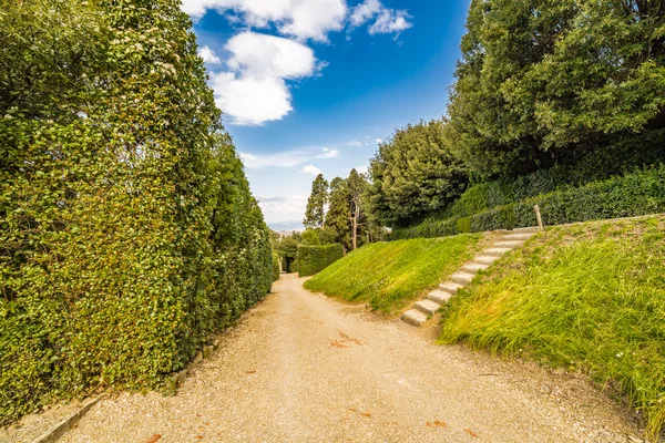 Los Jardines Estilo Italiano Boboli Detrás Del Palacio Pitti Florencia —  Fotos de Stock