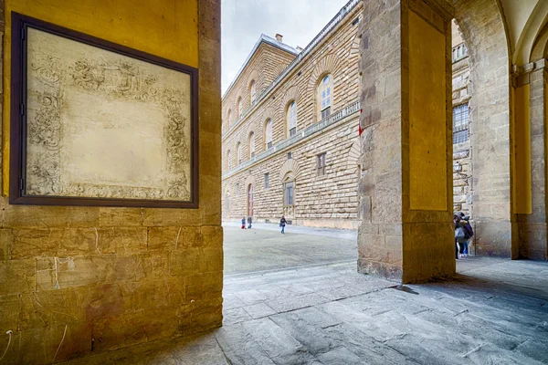 Porticy Paláce Pitti Florencii Itálie — Stock fotografie