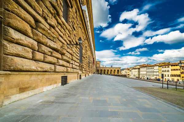 Tizenhatodik Századi Falai Pitti Palota Firenzében Olaszországban Lakóhelye Nagyhercegek Toszkána — Stock Fotó