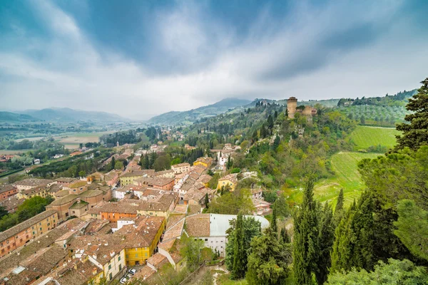 Teteje Brisighella Egyik Legszebb Középkori Falvak Olaszország — Stock Fotó