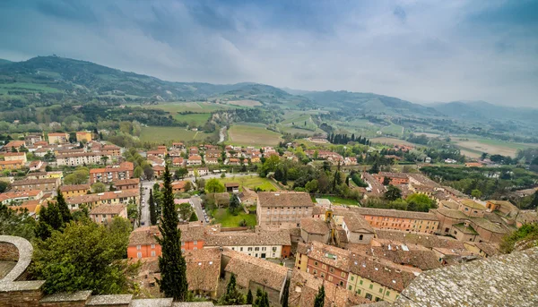Στέγες Της Μπρηριέλλα Ένα Από Ομορφότερα Μεσαιωνικά Χωριά Της Ιταλίας — Φωτογραφία Αρχείου