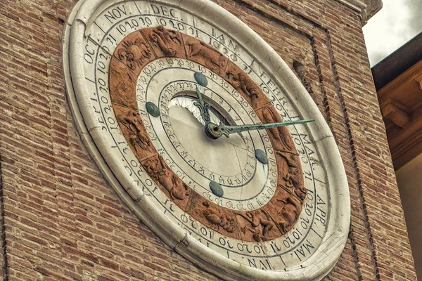Antico Orologio Astronomico Rimini — Foto Stock