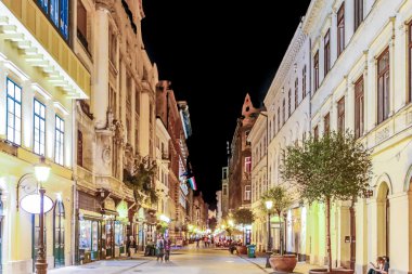 Macaristan'da Budapeşte sokakları