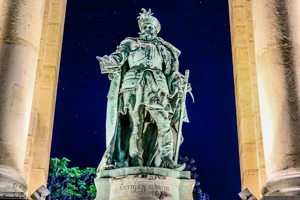 Plaza Los Héroes Budapest Detalle Cerca Estatua — Foto de Stock
