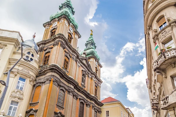 Die Vielfalt Der Stile Von Palästen Und Gebäuden Budapest Ungarn — Stockfoto