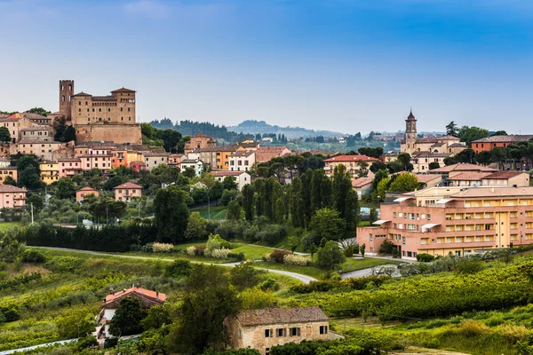 Magic Medieval Castle Rolling Hills Romagna Italy — Stock Photo, Image