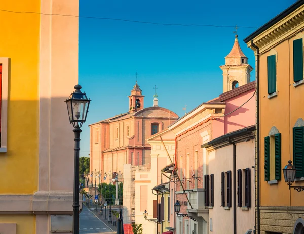 Дахи Середньовічного Маленького Містечка Італії — стокове фото