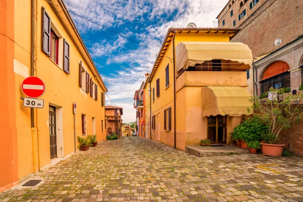 Small Hilltop Village Streets Emilia Romagna Italy — Stock Photo, Image