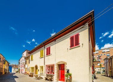 Rimini balıkçıların eski mezrasokaklarında sokaklar