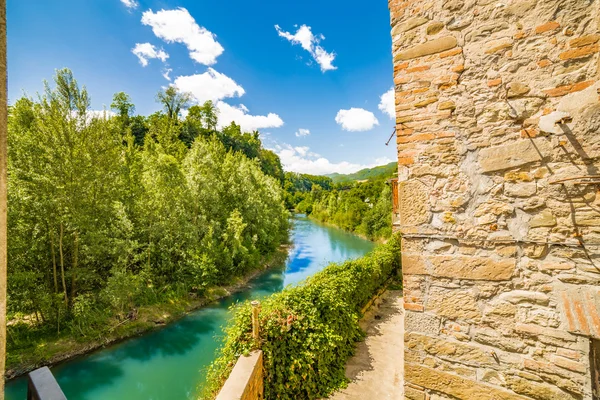 Serenidad Pueblo Tranquilo Las Colinas Campiña Romaña Italia Mientras Que — Foto de Stock