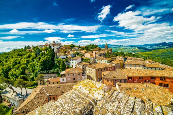 Daken Van Het Oude Dorp Romagna Italië — Stockfoto
