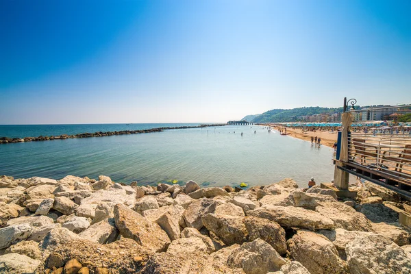 Helles Panorama Der Adriatischen Küste Der Marche — Stockfoto