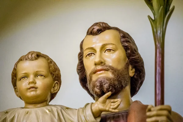 Heiliger Josef Und Jesuskind — Stockfoto