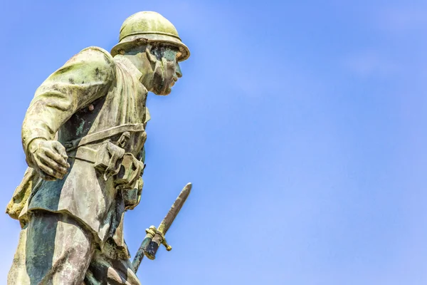 Άγαλμα του ένας στρατιώτης του πρώτου Παγκοσμίου Πολέμου — Φωτογραφία Αρχείου