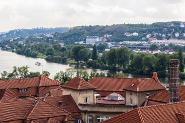 Prag ve Vltava manzarası