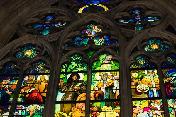 Abziehbild der Kathedrale St. Vitus in Prag — Stockfoto