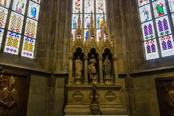 Abziehbild der Kathedrale St. Vitus in Prag — Stockfoto