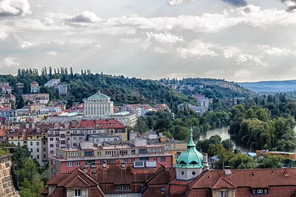 Prag ve Vltava manzarası
