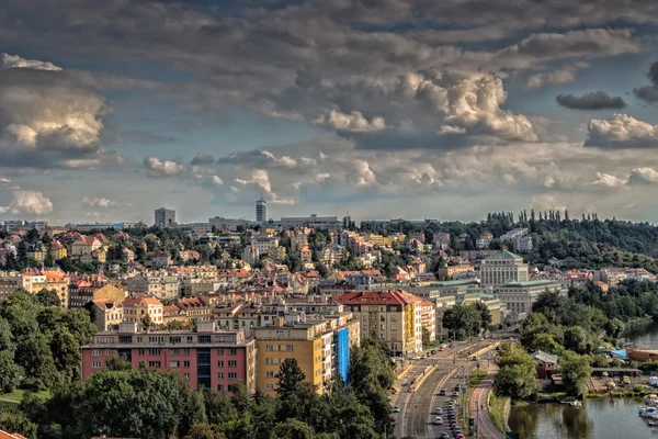 Vue de Prague et Vltava — Photo
