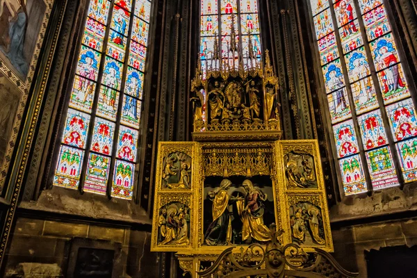 Sticker van st. Vituskathedraal in Praag — Stockfoto