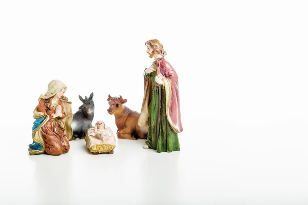 A Sagrada Família em um presépio de Natal — Fotografia de Stock
