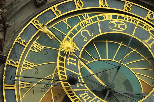 Астрономические часы в Праге — стоковое фото