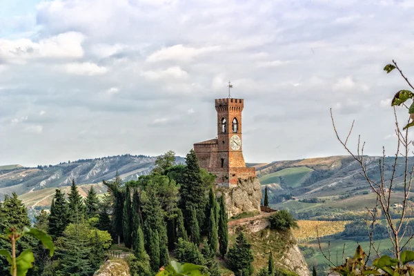 De middeleeuwse klokkentoren Brisighella (RA) — Stockfoto