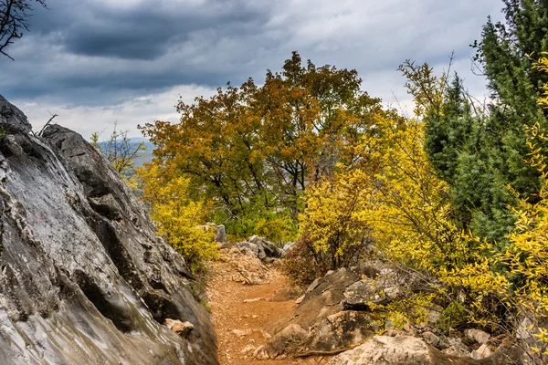 Herfst kleuren voor Krizevac Mount — Stockfoto