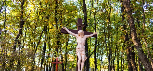 Cruz en la colina de la aparición — Foto de Stock