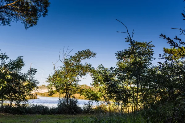 Rybářská chata na laguně — Stock fotografie