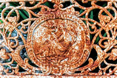 Bahçe paslı tezgah