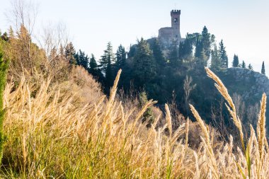 sis tepelerde arasında Ortaçağ Saat Kulesi