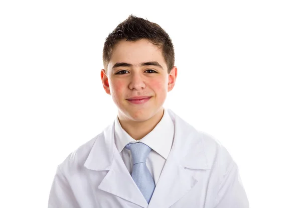 Παιδί γιατρός κάνει ιατρική φιλικό — Φωτογραφία Αρχείου