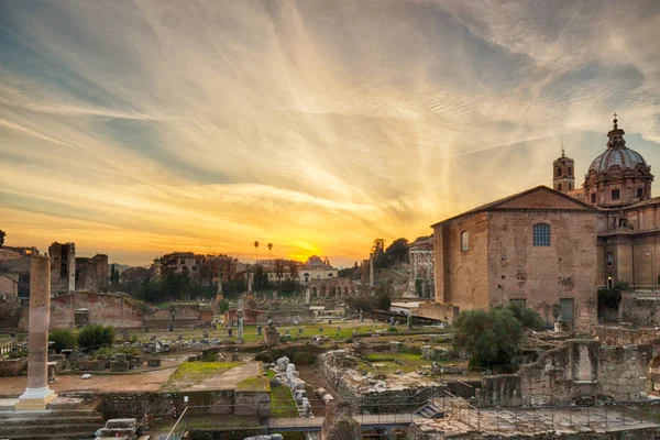 Ancient Ruins Romanum Forum — Stock Photo, Image