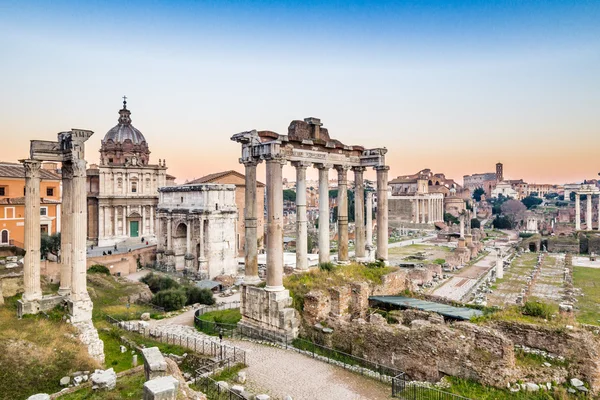 Fornlämningar Romanum Forum — Stockfoto