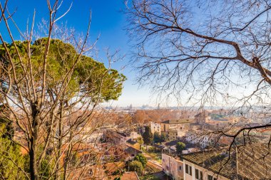 Kış cityscape Roma