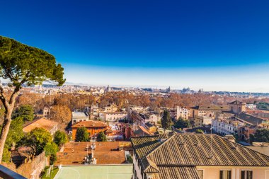 Kış cityscape Roma