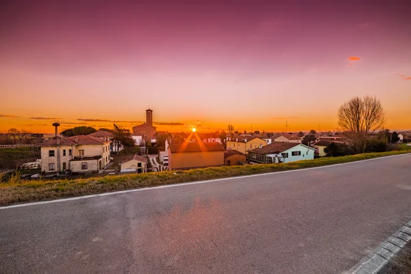 Los Techos Las Casas Pequeño Pueblo Campo Emilia Romaña Italia — Foto de Stock