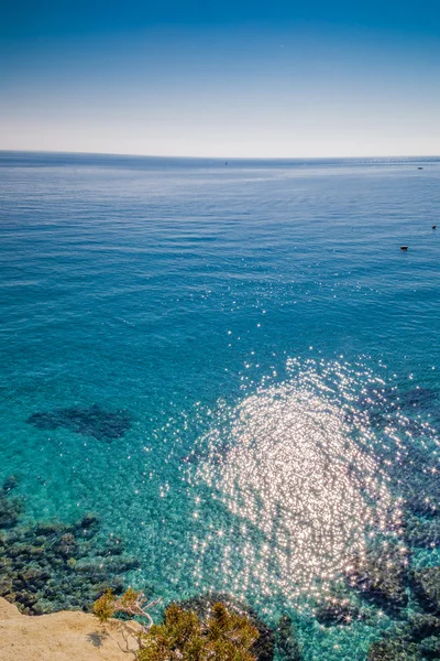 Sziklás Öbölben Tengerparton Salento Puglia Olaszországban — Stock Fotó