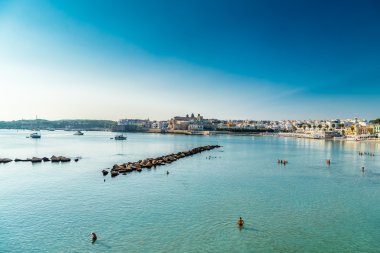 İtalya: Salento yarımadasında Apulia antik şehrin Körfezi