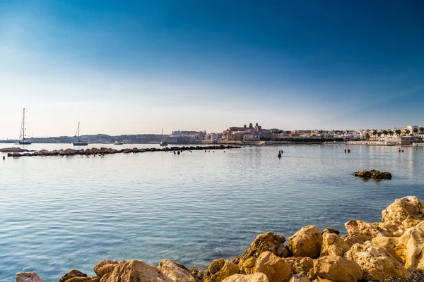 Baie Des Pouilles Ancienne Ville Dans Péninsule Salento Italie — Photo