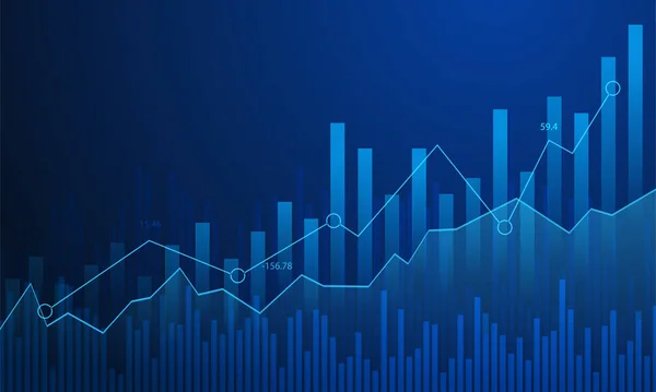 Stock Graph Design Background Návrh Banneru Obchodního Grafu Eps10 Vektor — Stockový vektor