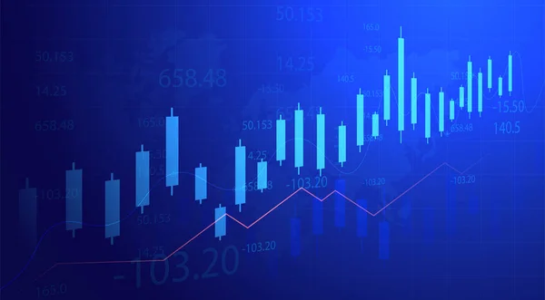Stock Graph Design Background Business Graph Banner Design Eps10 Vector — Stock Vector