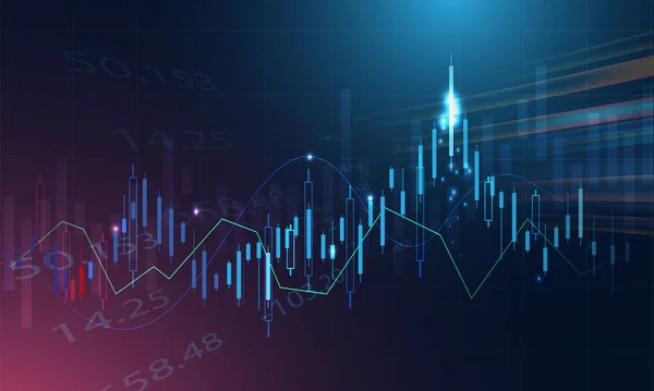 Stock Graph Design Background Návrh Banneru Obchodního Grafu Eps10 Vektor — Stockový vektor