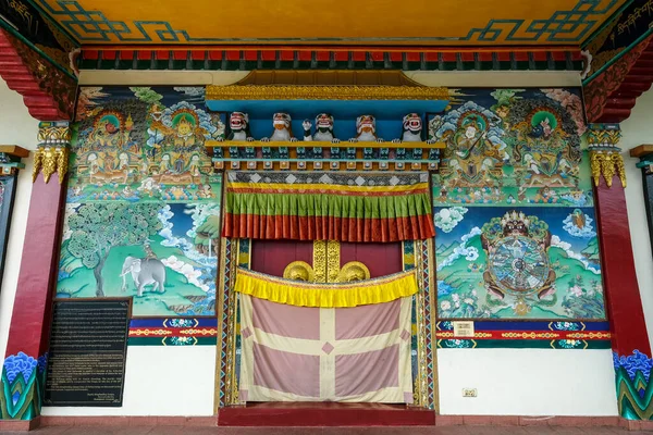 Gangtok India October 2020 Facade Sera Jey Drophenling Monastery Gangtok — Stock Photo, Image