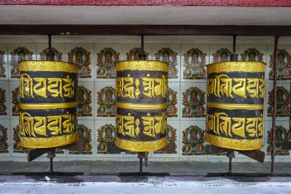 Gangtok Índia Outubro 2020 Roda Oração Mosteiro Sera Jey Drophenling — Fotografia de Stock