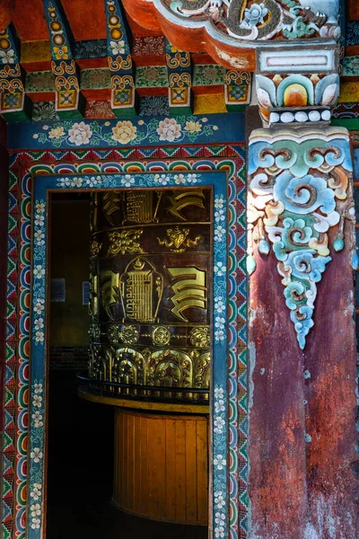 Pelling India October 2020 Prayer Wheel Pemayangtse Monastery October 2020 — 图库照片